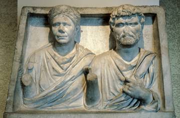 A Husband  and Wife ca. 150 CE   Walters Art Center Baltimore MD